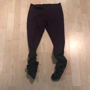 Purple and Gray Leg Warmer Leggings